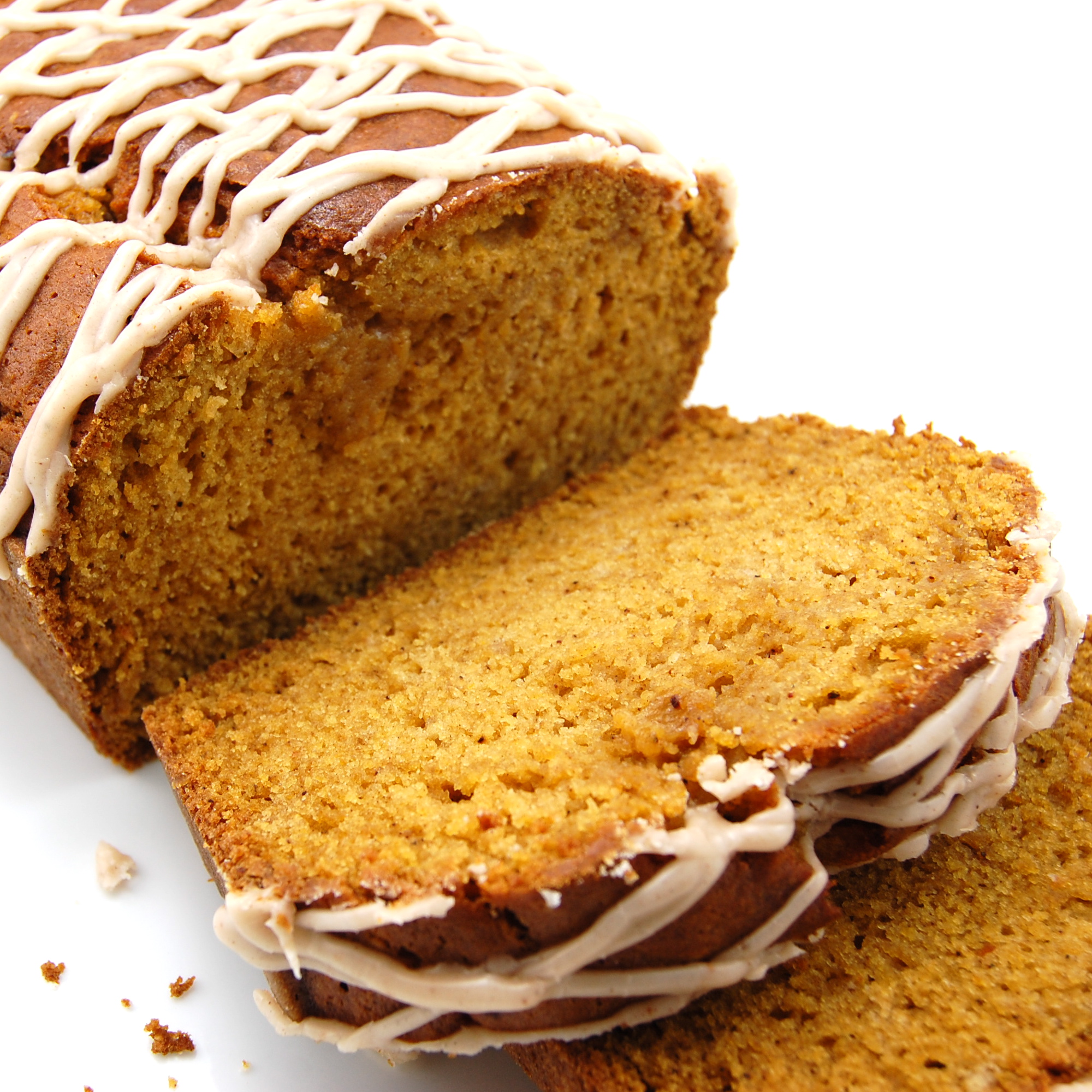 Glazed homemade bread loaf